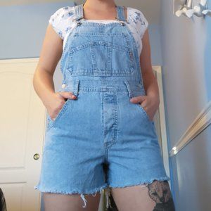 90's Guess Denim Overall Cutoffs